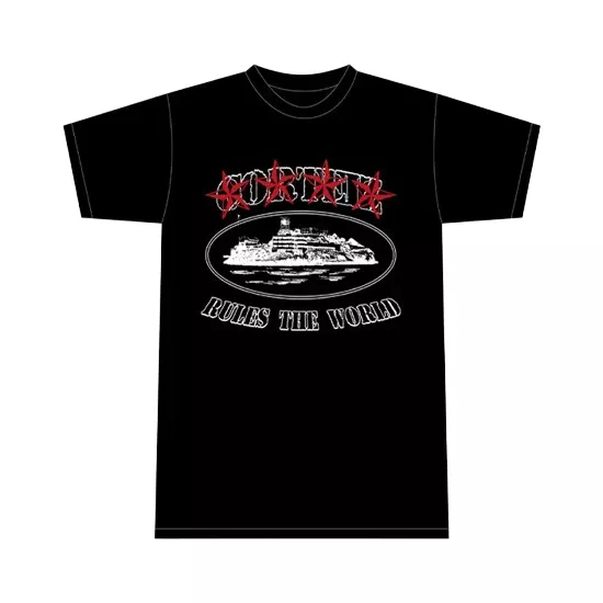 Corteiz 4 Starz Alcatraz T-Shirt Black