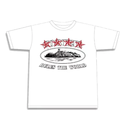 Corteiz 4 Starz Alcatraz T-Shirt White