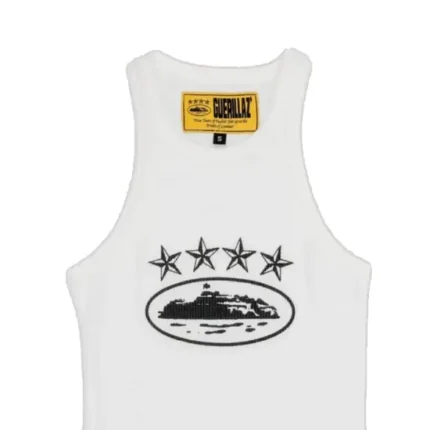 : Corteiz 4Starz Alcatraz Women’s Tank Top White