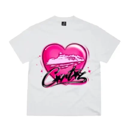 Corteiz Alcatraz Heart T-Shirt White