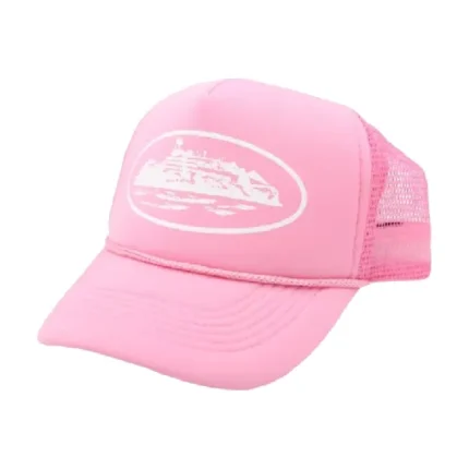 Corteiz Alcatraz Pink Trucker Hat