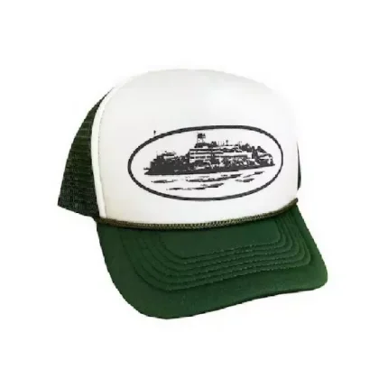 Corteiz Alcatraz Trucker Hat Green