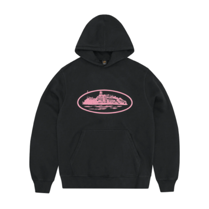 Corteiz Alcatraz Hoodie Black/Pink