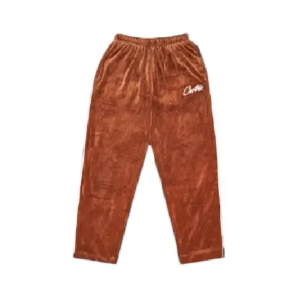 Corteiz Allstarz VVS Velour Joggers Brown