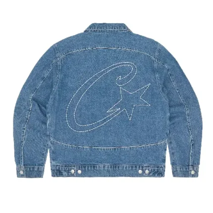 Corteiz C-Star Denim Trucker Jacket Blue