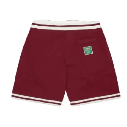 Corteiz Deala Knit Shorts Burgundy