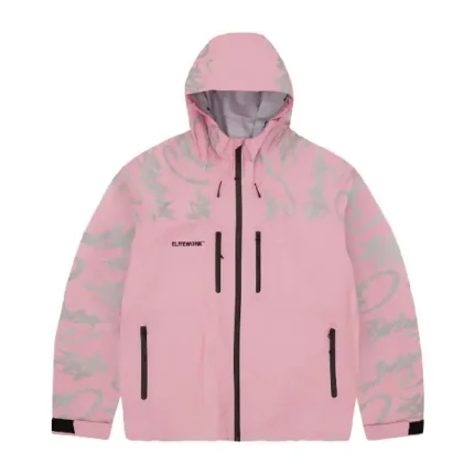 : Corteiz Elitework Waterproof Shell Jacket Pink