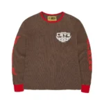 Corteiz Gasolina Waffle Sweatshirt Brown