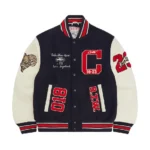 Corteiz Goat Varsity Jacket Navy