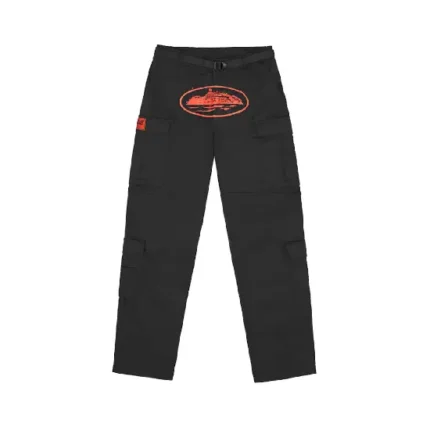 Corteiz Guerillaz Cargos Black/Red