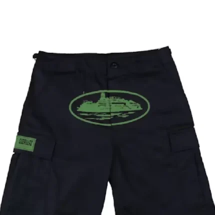 Corteiz Guerillaz Shorts Black/Green